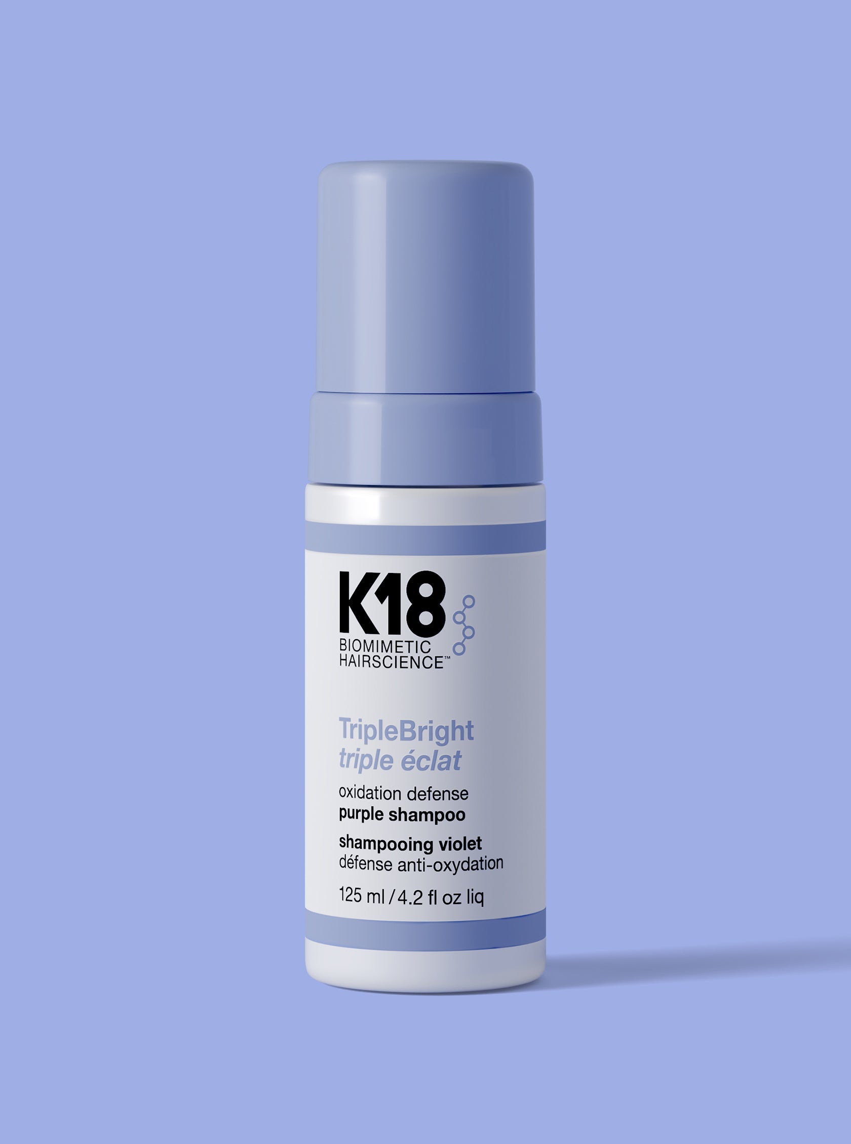 K18 TripleBright Oxidation Defense Purple Shampoo 125 ml verpakking