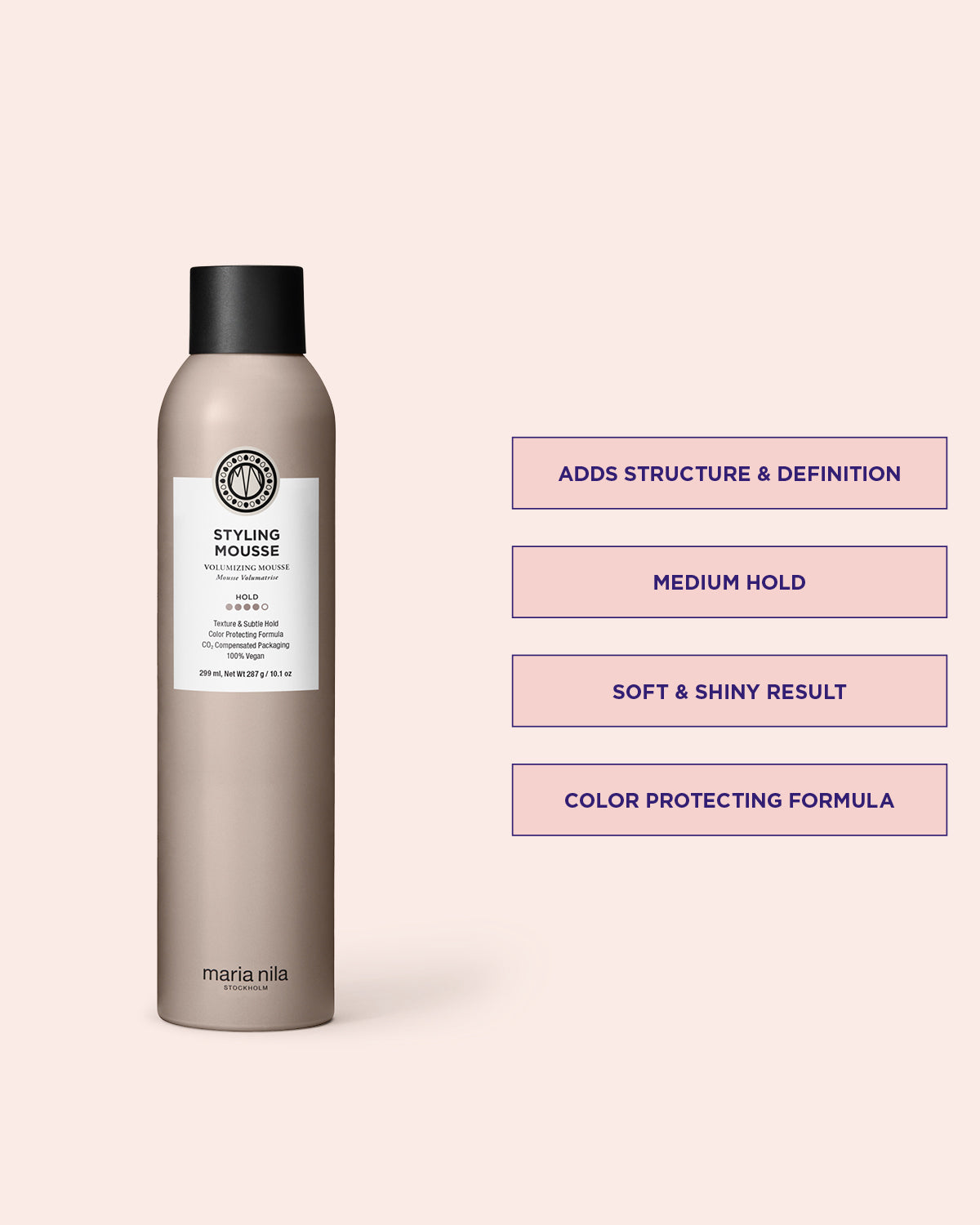 Maria Nila Styling Mousse 300 ml eigenschappen