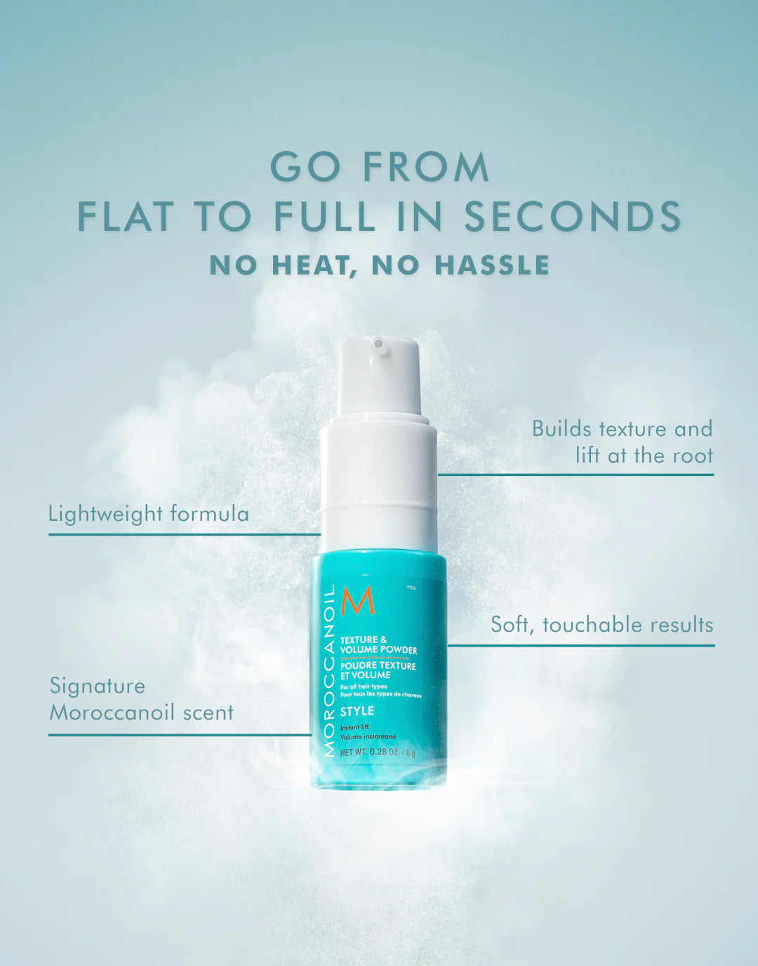 Moroccanoil Texture & Volume Powder - voordelen