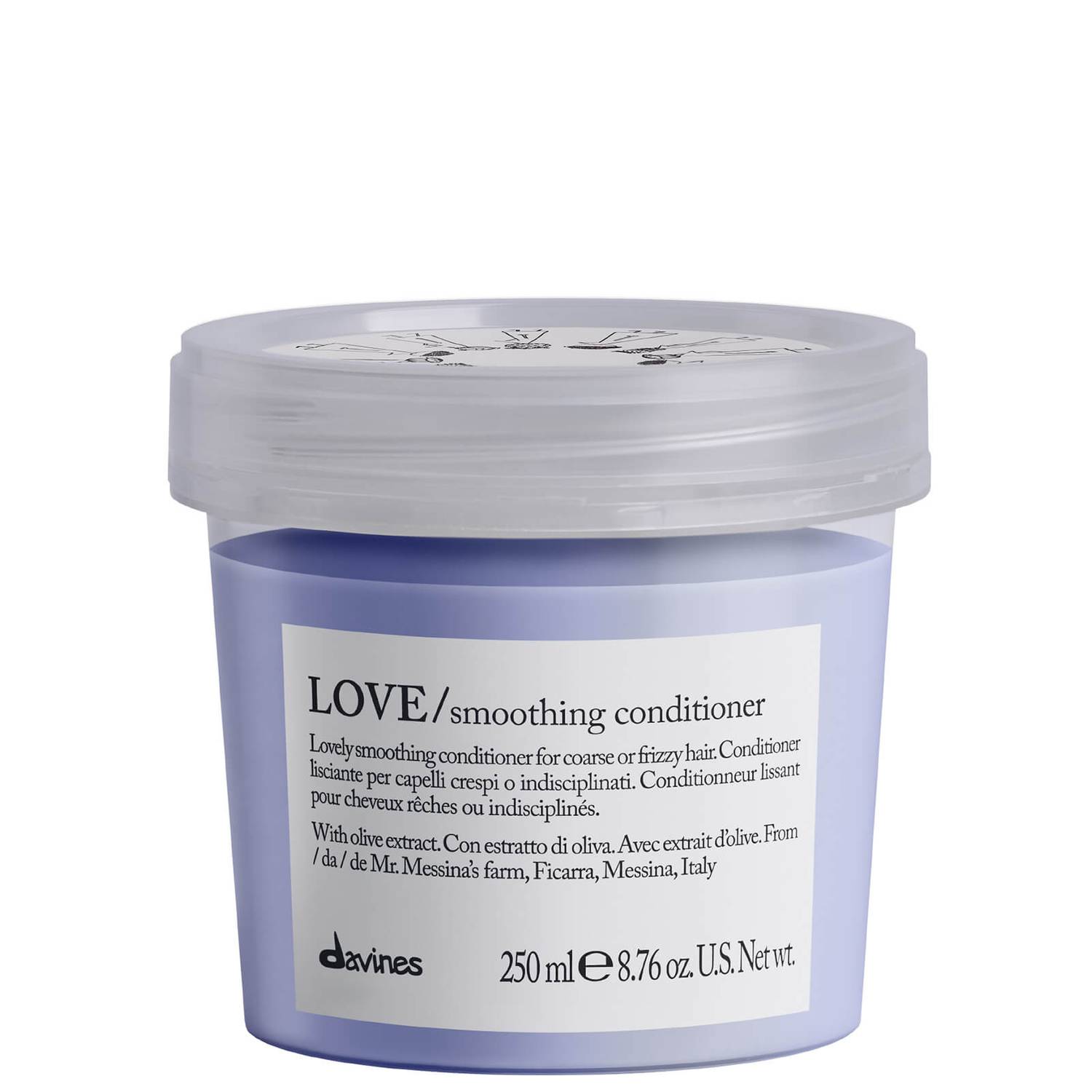 Davines LOVE Smoothing Conditioner - 250 ml - voor dik en weerbarstig haar