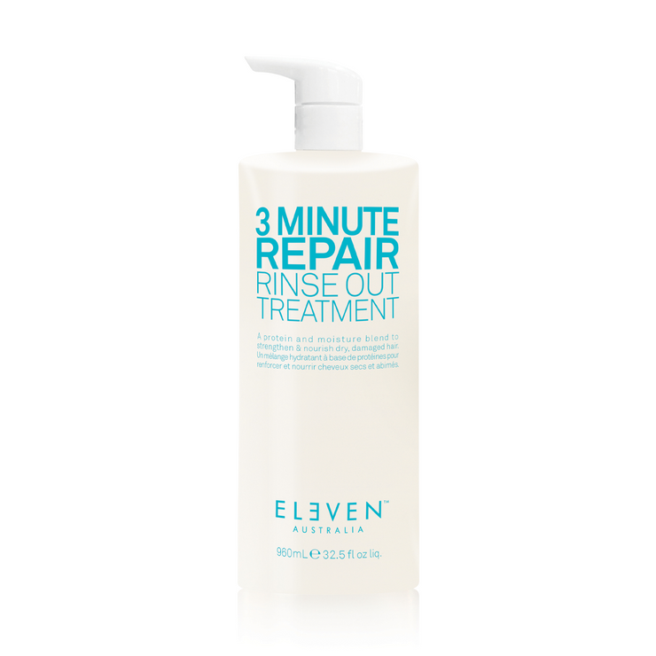 Eleven 3 Minute Repair Rinse Out Treatment- 200 en 960 ml - Intensief verzorgend treatment voor droog en beschadigd haar
