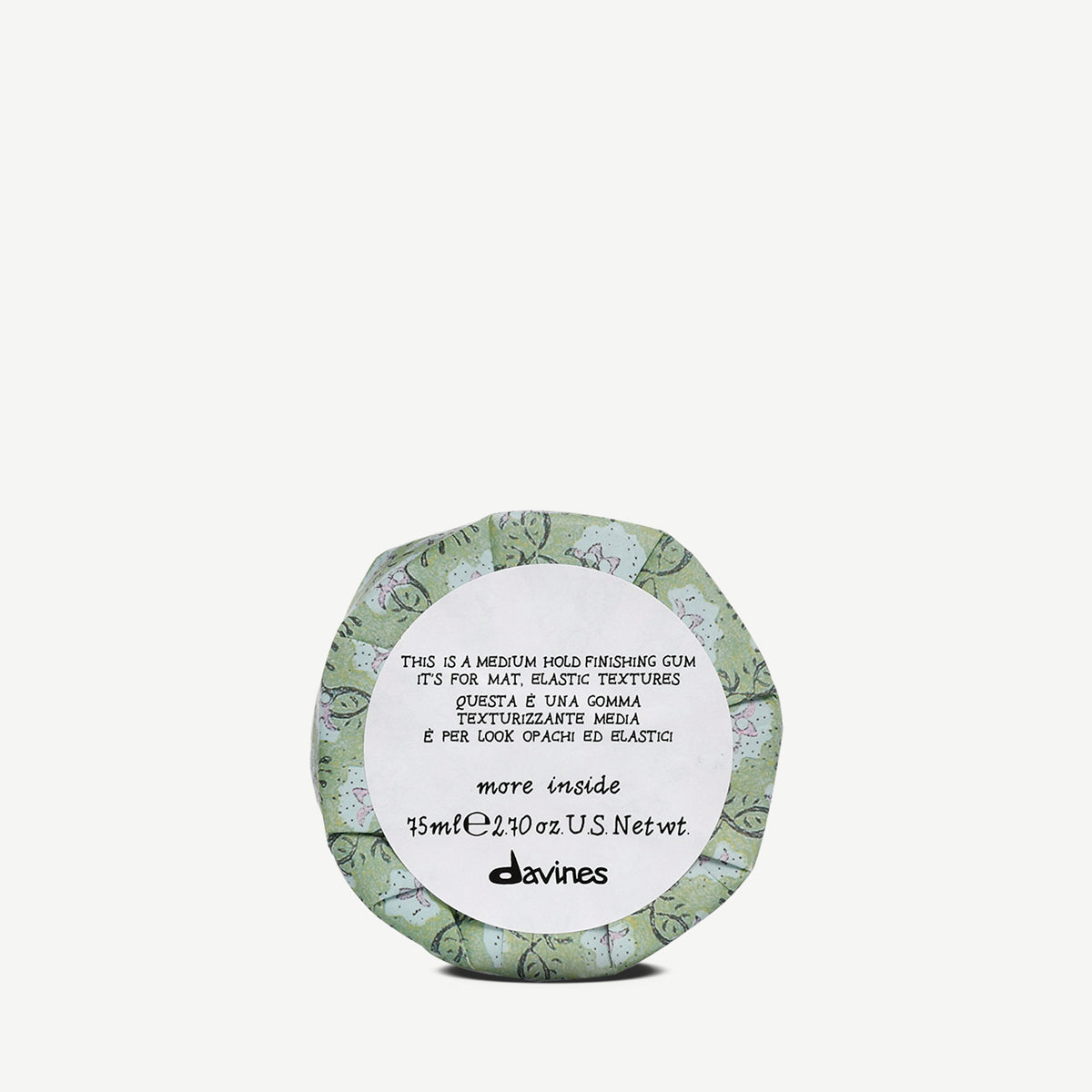 Davines More Inside Medium Hold Finishing Gum 75 ml tube