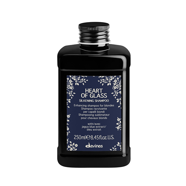 Davines - Heart of Glass Silkening Shampoo - 250 ml - Shampoo voor natuurlijk en behandeld blond haar