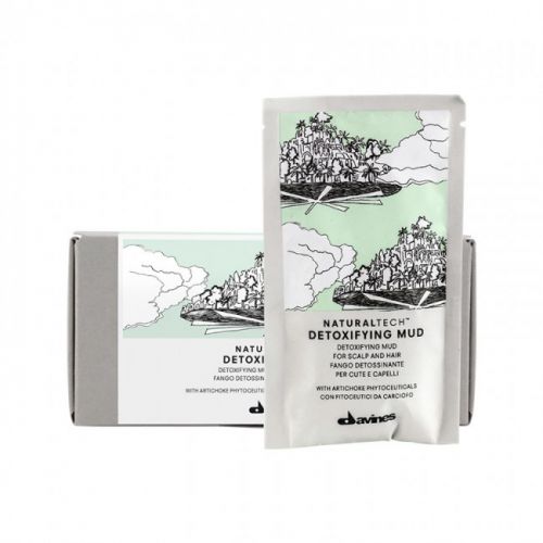Davines NT Detoxifying Mud - 6x50ml - ontgiftende modder voor hoofdhuid en haar