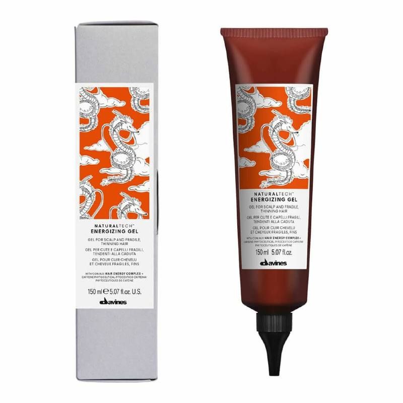 Davines Natural Tech Energizing Gel - 150 ml - behandeling voor de gevoelige hoofdhuid en haar dat gaat uit te vallen