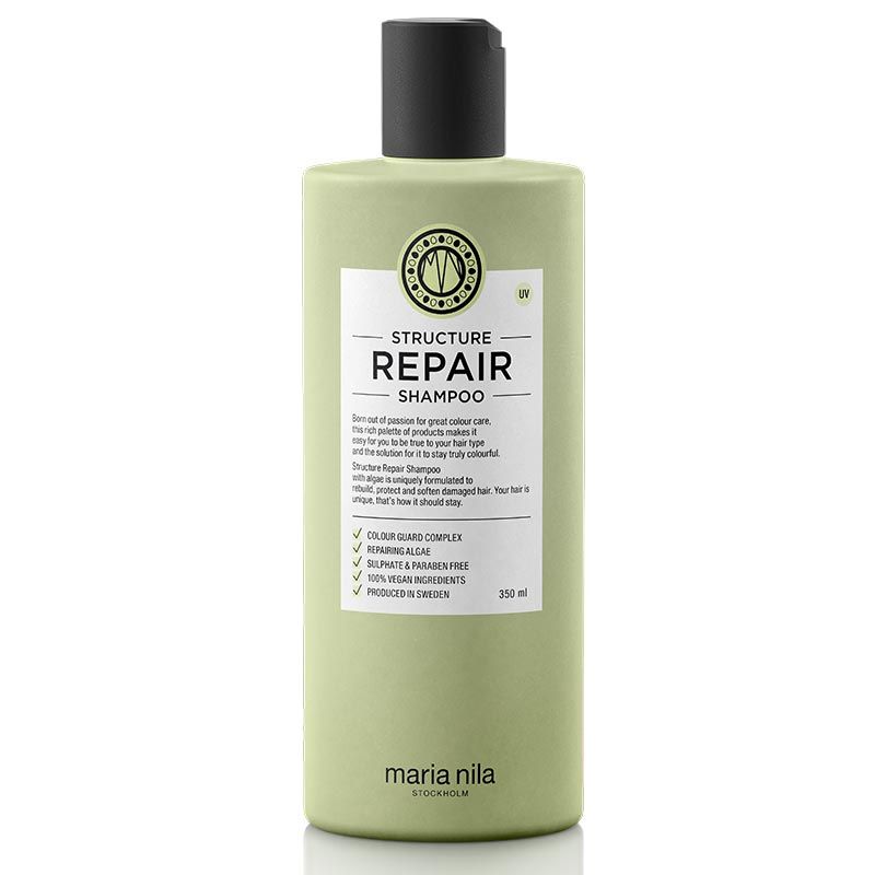 MARIA NILA STRUCTURE REPAIR SHAMPOO - 350 ml - zorgt ervoor dat beschadigd haar zijn eigen kracht herwint