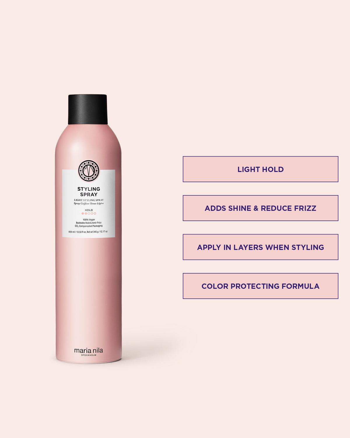 Maria Nila Styling Spray 400 ml eigenschappen