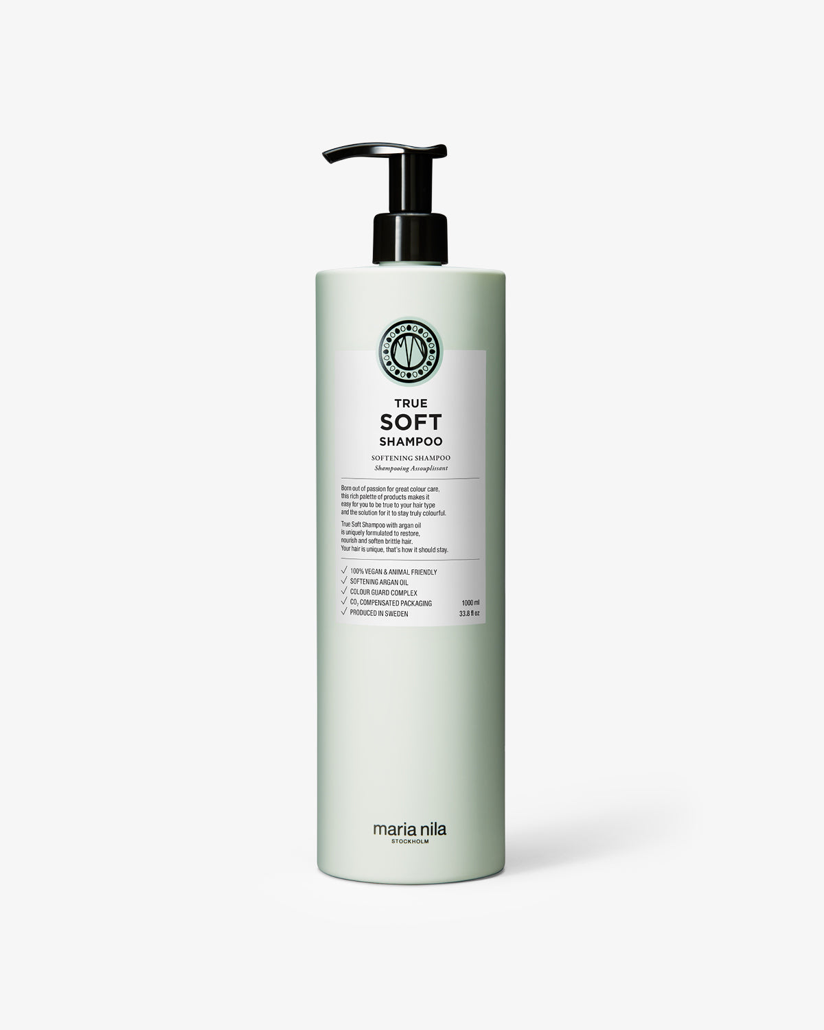Maria Nila True Soft Shampoo 1000 ml pompfles