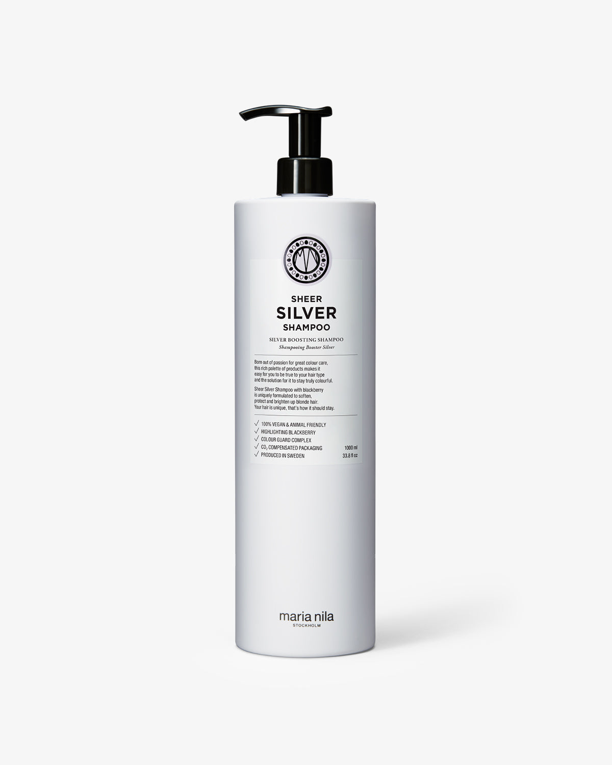 Maria Nila Sheer Silver Shampoo 1000 ml literfles