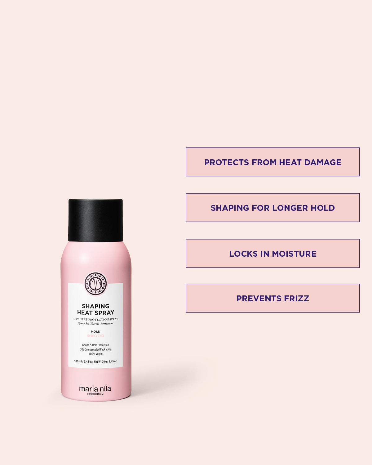 Maria Nila Shaping Heat Spray 100 ml eigenschappen