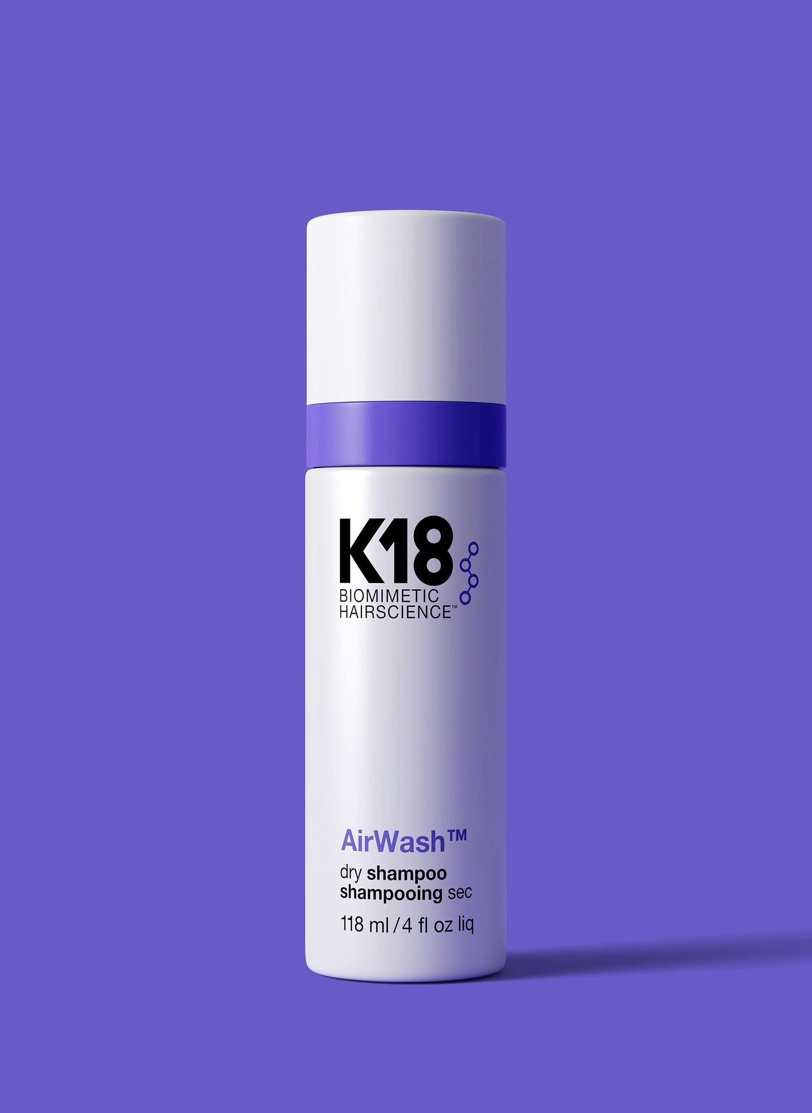 K18 AirWash Dry Shampoo 118 ml fles