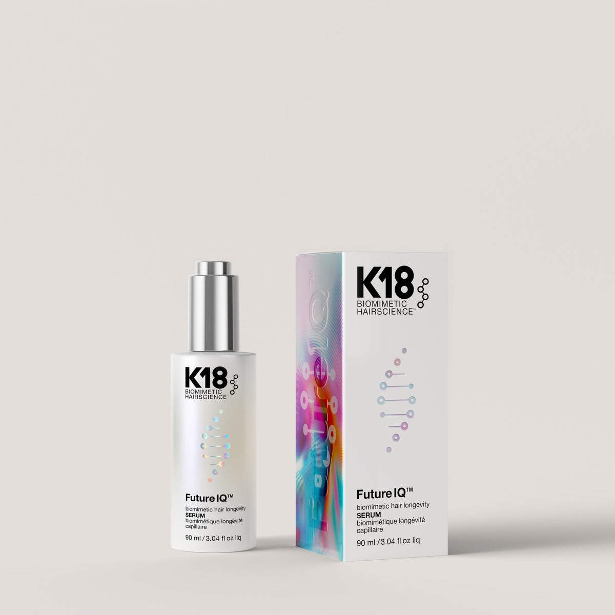 K18 FutureIQ 90 ml flacon met verpakking