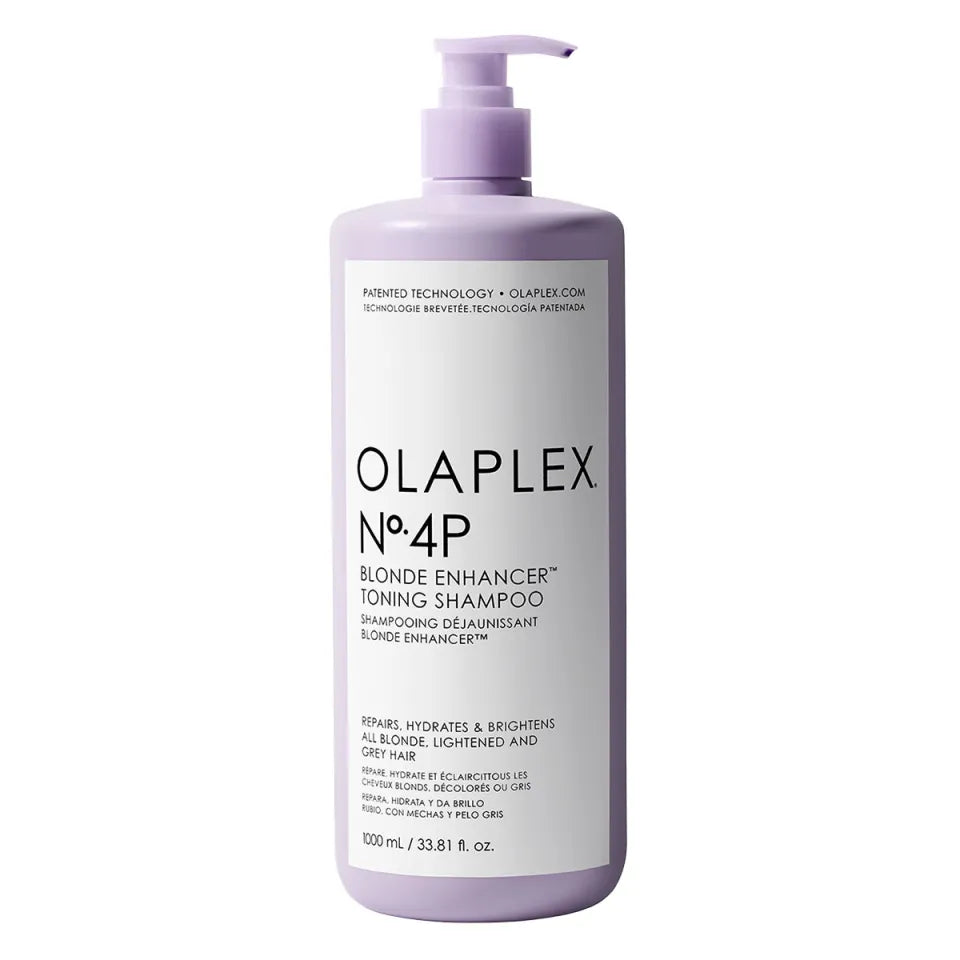 Olaplex No.4P Blonde Enhancer Toning Shampoo - 250 ml - helder blond haar met zilvershampoo