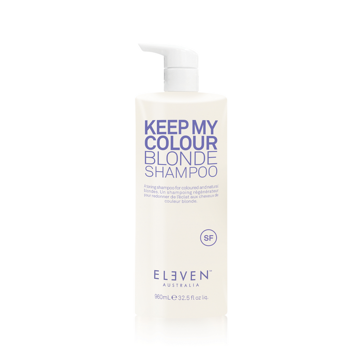 Eleven Keep My Colour Blonde Shampoo - 300 en 960 ml - Versterkt de frisse blonde tint en neutraliseert geeltinten