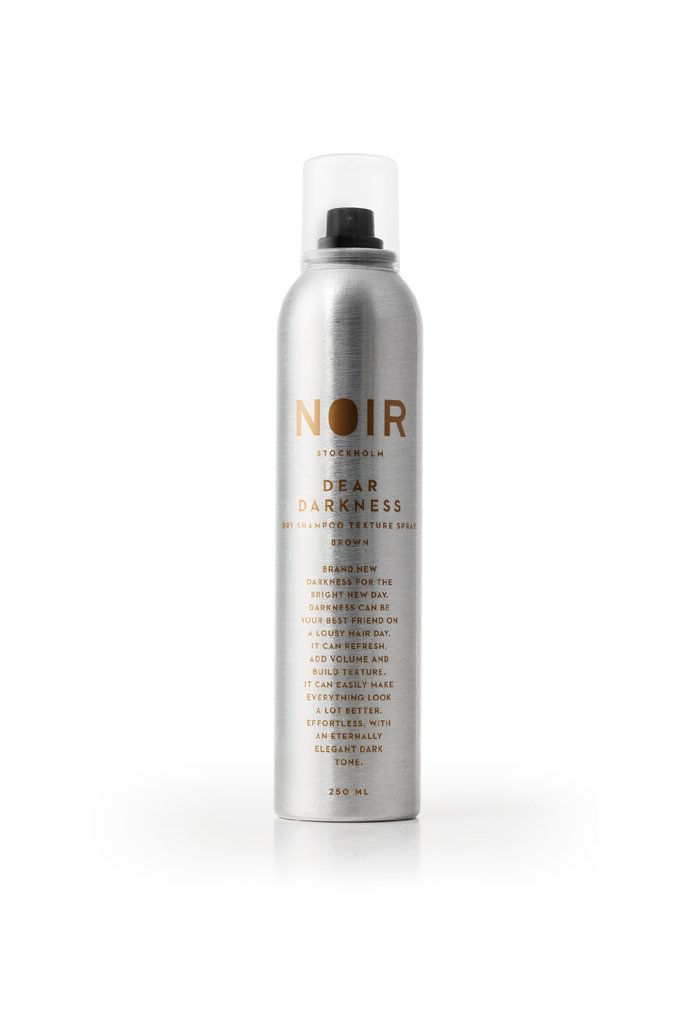 NOIR STOCKHOLM Dear Darkness Dry Shampoo Texture Spray - 250 ml - Droogshampoo voor brunettes