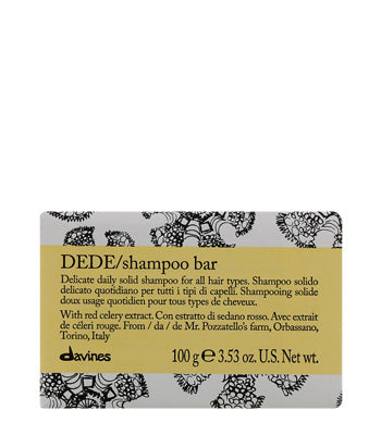 Davines DEDE Shampoo Bar 100g - Rijk aan minerale zouten, heeft een vitaliserend effect op het haar.