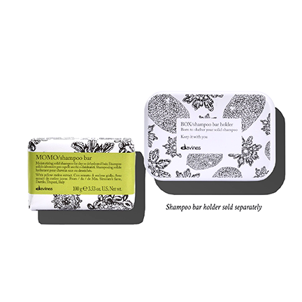 Davines MOMO Shampoo Bar-  100g - Rijk aan minerale zouten, heeft een vitaliserend effect op het haar.