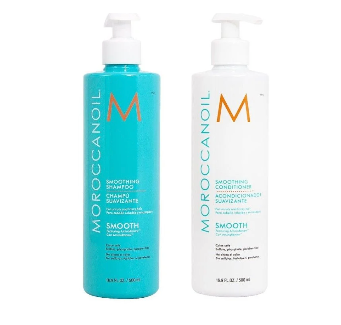 Moroccanoil Smoothing Shampoo + Conditioner - 2x 500ml - Voor het verzorgen van onhandelbaar pluizig haar