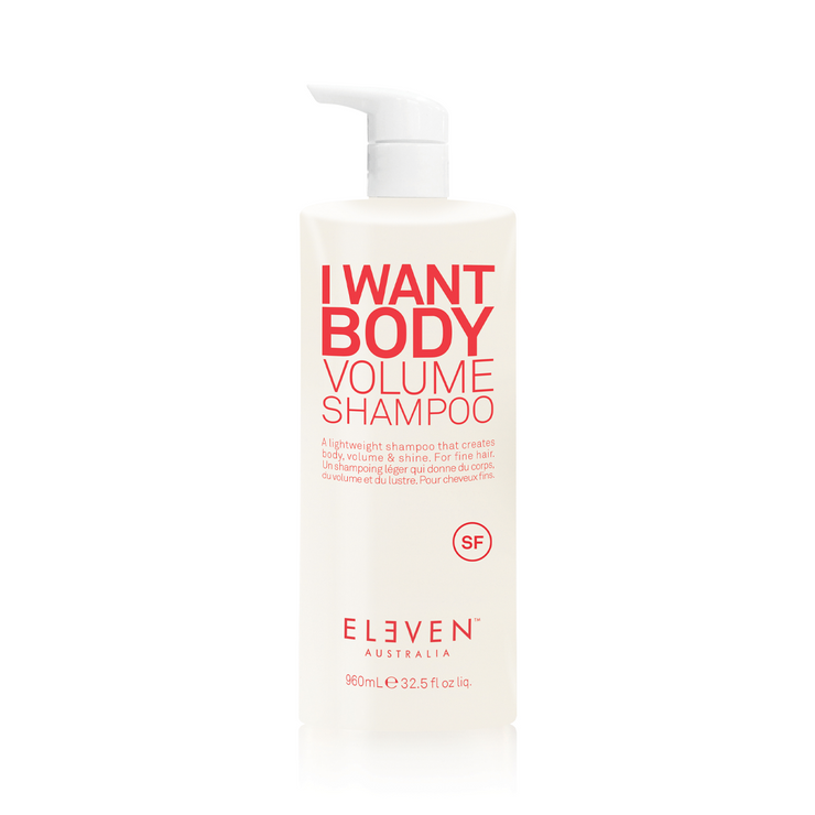 Eleven I Want Body Volume Shampoo - 300 en 960 ml - Geschikt voor fijn haar en iedereen die een volume boost wil