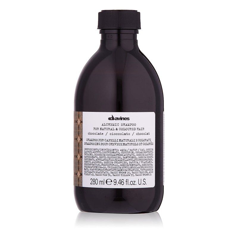Davines Alchemic System Chocolate Shampoo - 280 ml - voor donkerbruin en zwart haar