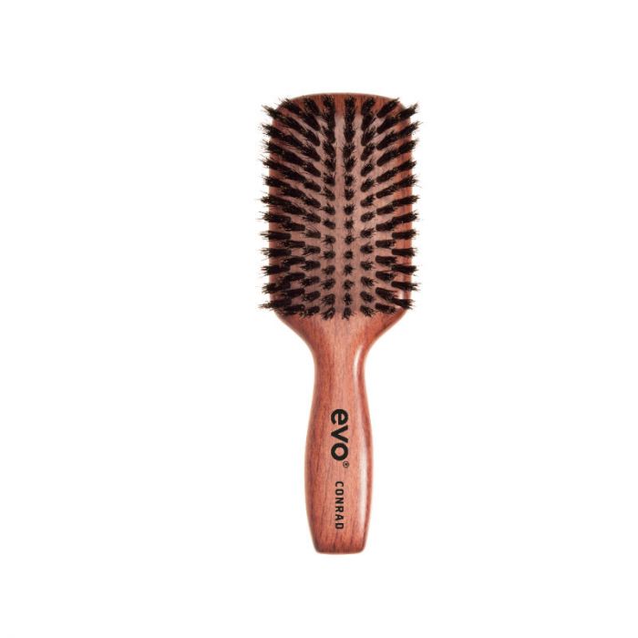 EVO Conrad Natural Bristle Dressing Borstel - gemaakt van gecertificeerd, lichtgewicht hardhout