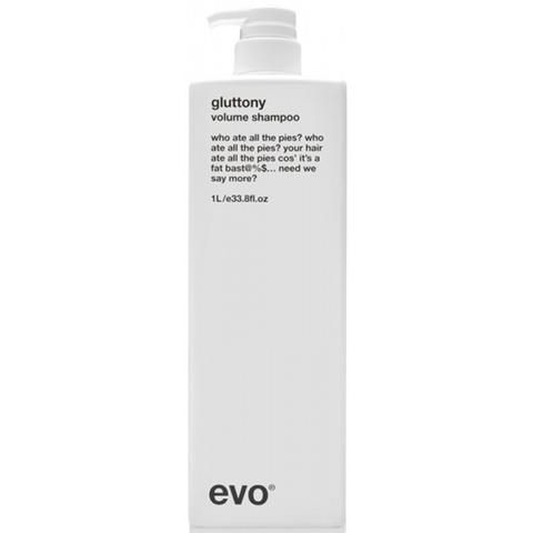 EVO Gluttony Volume Shampoo - 300 ml of 1000 ml - voor slap en futloos haar
