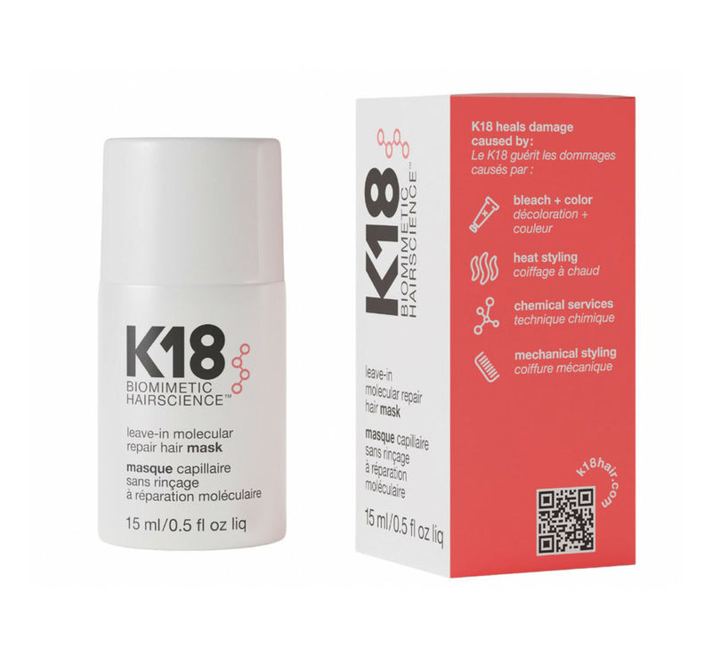 K18 HAIR Leave-In Molecular Repair Hair Mask - 15ml