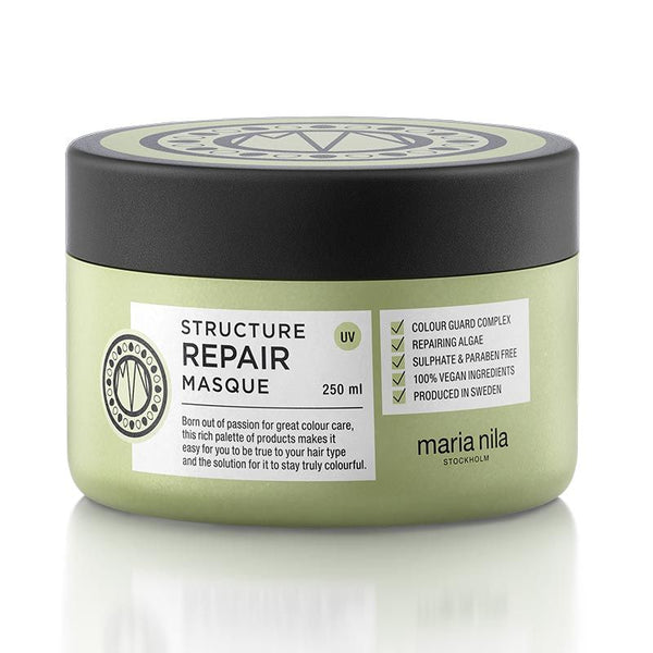MARIA NILA STRUCTURE REPAIR MASQUE - 250ml -  beschadigd haar herwint kracht en kleur