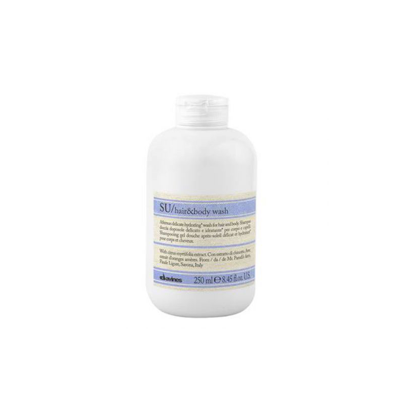 Davines SU Hair & Body Wash - 250 ml - Herstellende aftersun hair & body wash