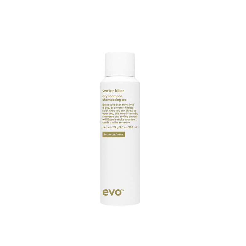 EVO Water Killer Dry Shampoo Brunette - 200ml - Wassen is zo passé